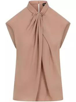 Giorgio Armani блузка со сборками, розовый