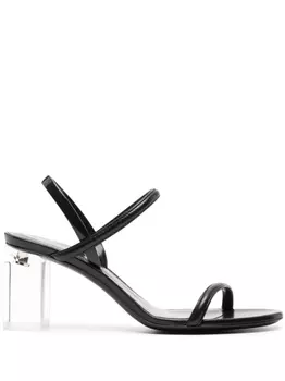 Giorgio Armani босоножки на блочном каблуке, черный