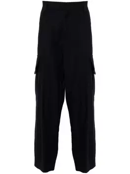 Giorgio Armani брюки из вирджинской шерсти, синий