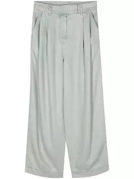Giorgio Armani брюки палаццо, зеленый