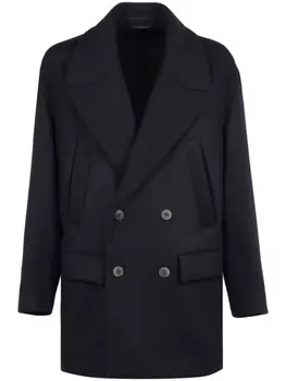 Giorgio Armani двубортное пальто, синий
