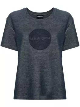Giorgio Armani футболка из джерси, синий