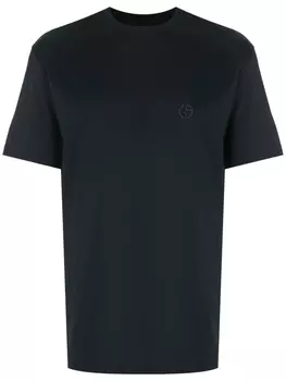 Giorgio Armani футболка с логотипом, черный