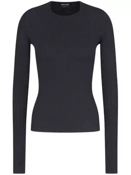 Giorgio Armani футболка узкого кроя, серый