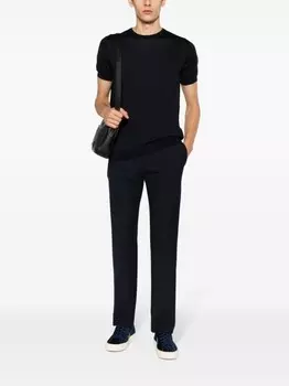 Giorgio Armani футболка в рубчик, синий