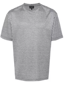 Giorgio Armani геометрическая-геометрическая футболка, серый
