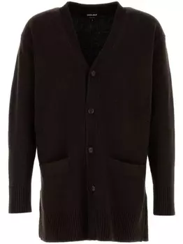 Giorgio Armani кардиган с V-образным вырезом, коричневый