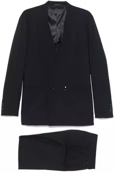 Giorgio Armani костюм с двубортным пиджаком, синий