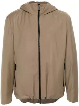 Giorgio Armani куртка из вирджинской шерсти, коричневый