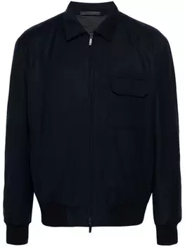 Giorgio Armani куртка из вирджинской шерсти, синий