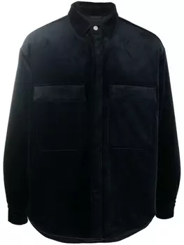 Giorgio Armani куртка-рубашка с длинными рукавами, синий