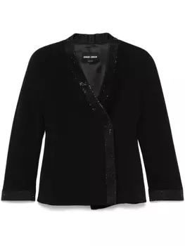 Giorgio Armani куртка с кристаллами, черный