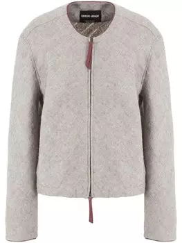 Giorgio Armani куртка с приспущенными плечами, нейтральный цвет