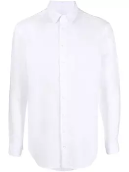 Giorgio Armani льняная рубашка на пуговицах, белый