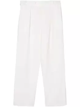 Giorgio Armani льняные брюки широкого кроя, белый