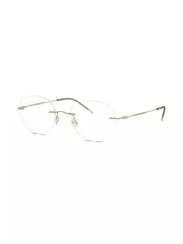 Giorgio Armani очки в круглой безободковой оправе, золотой