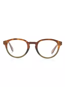 Giorgio Armani очки в круглой оправе, нейтральный цвет