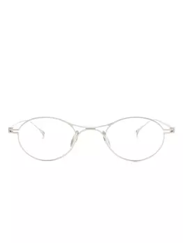 Giorgio Armani очки в овальной оправе, серебристый