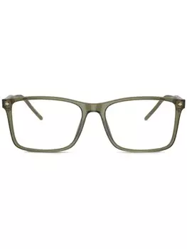 Giorgio Armani очки в прямоугольной оправе, зеленый
