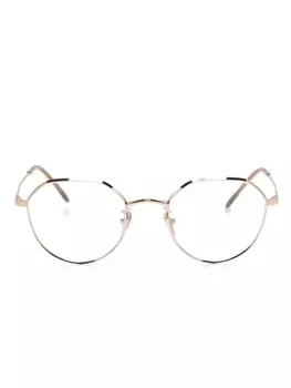 Giorgio Armani очки в восьмиугольной оправе, металлик