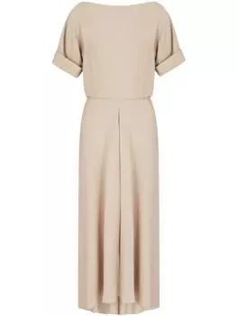 Giorgio Armani платье асимметричного кроя, нейтральный