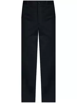 Giorgio Armani прямые хлопковые брюки, синий