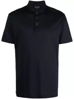 Giorgio Armani рубашка поло с короткими рукавами, синий