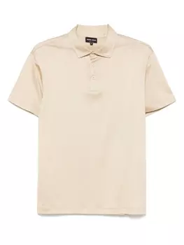 Giorgio Armani рубашка поло с короткими рукавами, нейтральный