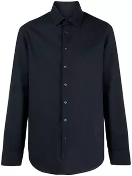 Giorgio Armani рубашка с длинными рукавами, синий