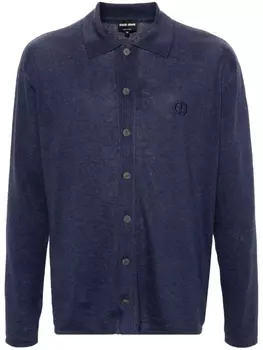 Giorgio Armani рубашка с классическим воротником, синий