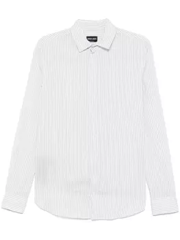 Giorgio Armani рубашка в полоску, белый