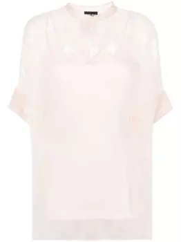 Giorgio Armani шелковая блузка, розовый