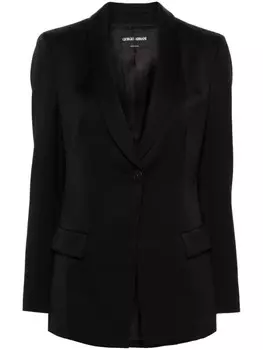 Giorgio Armani шерстяной пиджак, черный