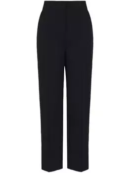 Giorgio Armani шерстяные брюки с завышенной талией, черный