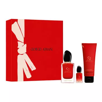 Giorgio Armani Si Passione женский набор: парфюмированная вода, 50 мл + парфюмированная вода, 7 мл + лосьон для тела, 75 мл