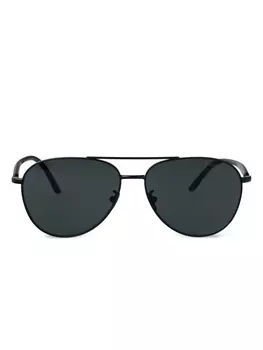 Giorgio Armani солнцезащитные очки-навигаторы, черный