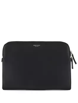 Giorgio Armani сумка для ноутбука с логотипом, черный
