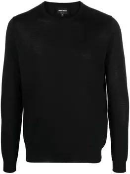 Giorgio Armani толстовка с круглым вырезом, черный