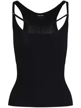 Giorgio Armani топ в рубчик, черный