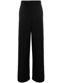 Giorgio Armani wide-leg tailored trousers, черный