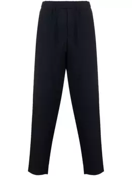 Giorgio Armani зауженные брюки из смесовой шерсти, синий