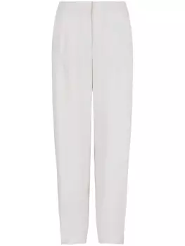 Giorgio Armani зауженные брюки с завышенной талией, белый