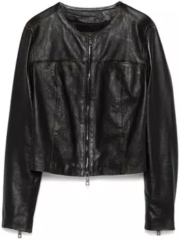 Giorgio Brato кожаная куртка, черный