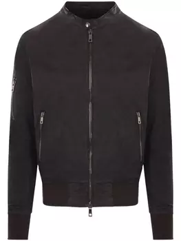 Giorgio Brato кожаная куртка на молнии, черный