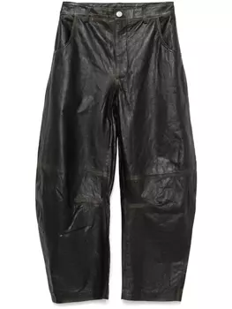 Giorgio Brato кожаные брюки, черный