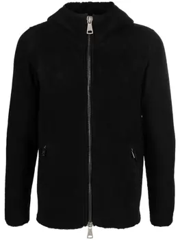 Giorgio Brato куртка на молнии с капюшоном, черный