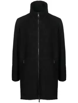 Giorgio Brato пальто из овчины на молнии, черный