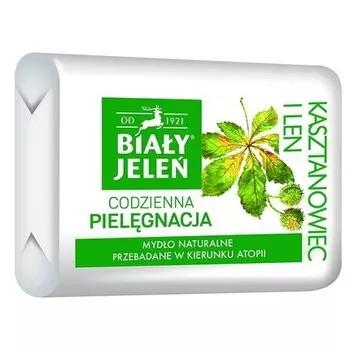 Гипоаллергенное мыло премиум-класса с экстрактом каштана 100 г., Bialy Jelen