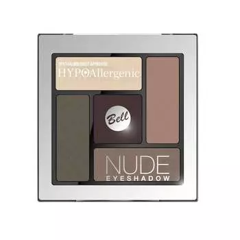 Гипоаллергенные атласные кремовые тени для век, 04,5 г Bell, HypoAllergenic Nude Eyeshadow