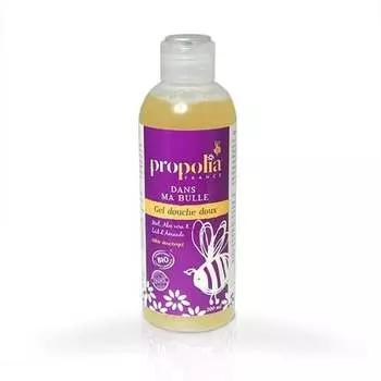 Гипоаллергенный гель для душа с медом, алоэ и миндальным молочком, прополисом - Bee Yes, 200мл, Propolia